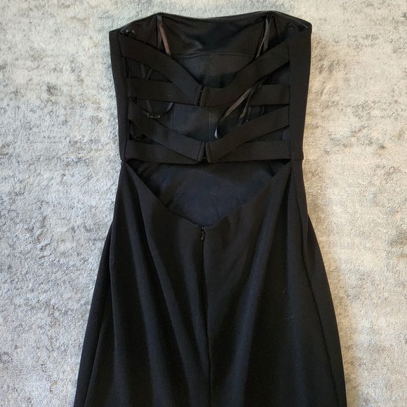 La Femme Black Strapless Gown Size 2 NWT - Picture 8 of 9